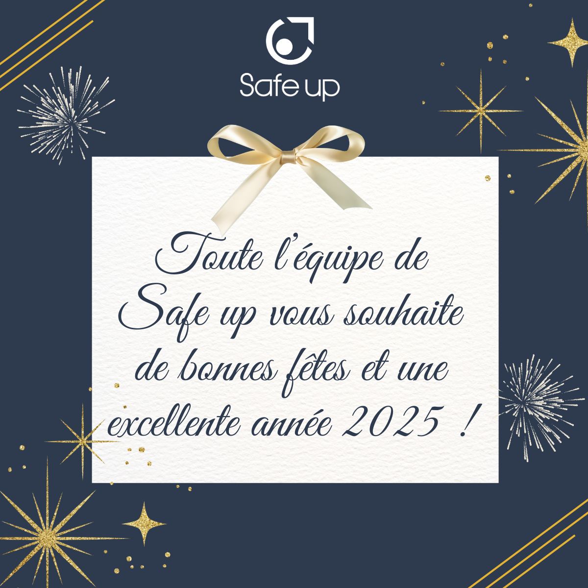 Safe up vous souhaite de bonnes fêtes de fin d'année et excellente année 2025